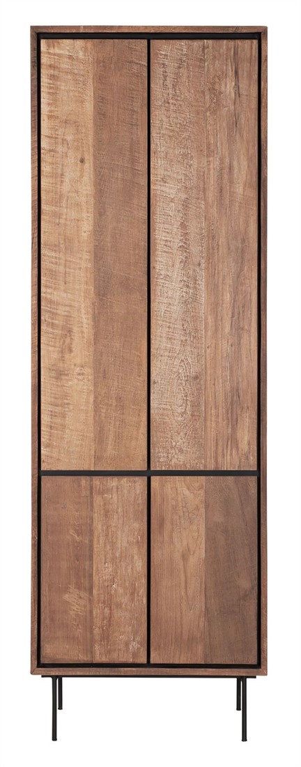Hochschrank Metropole H 210 cm recyceltes Teakholz Schrank
