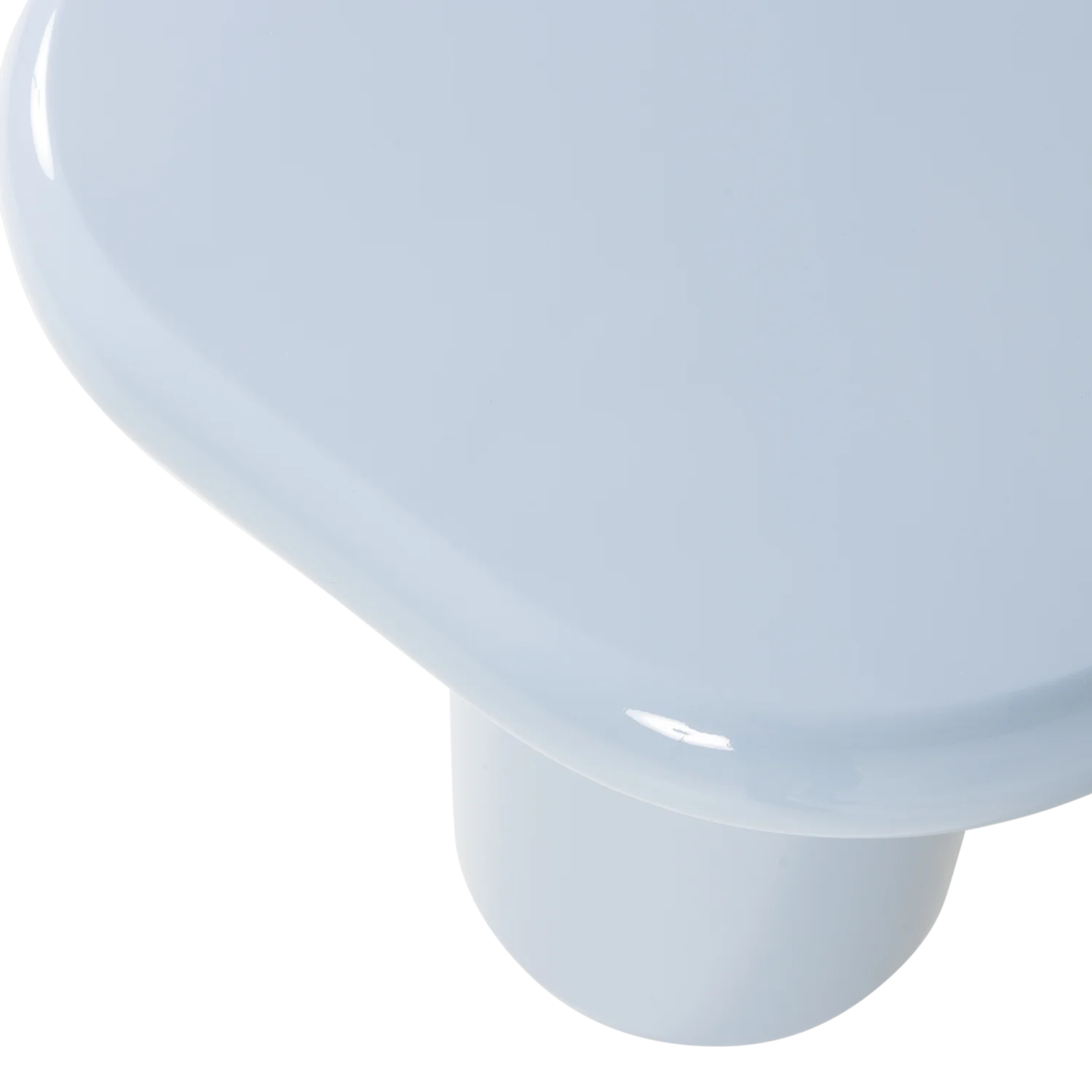 Beistelltisch ZAVA H 61 cm MDF hochglanz hellblau