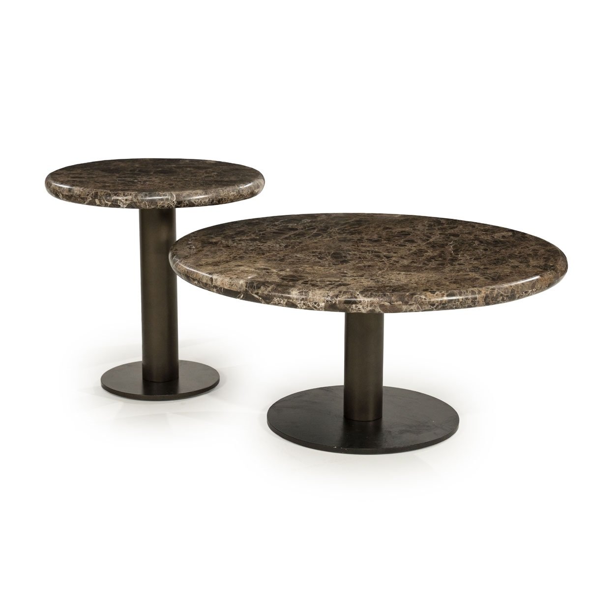 Couchtisch Luigi Ø 75 cm Emperado Marmor Metall