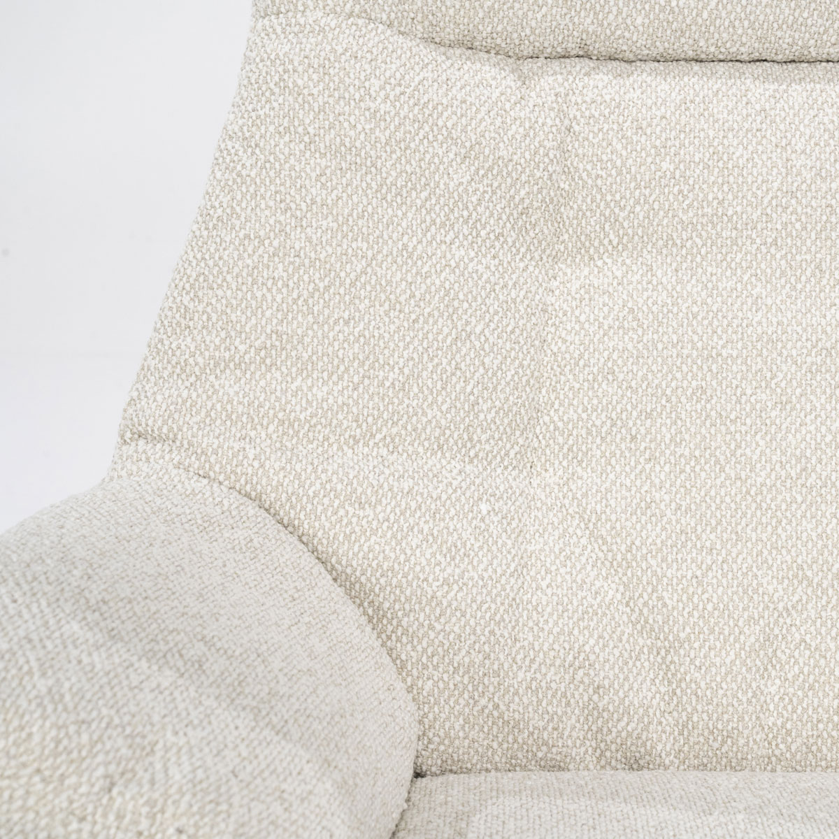 Relaxsessel Caleb elektrisch verstellb. mit Hocker Stoff beige