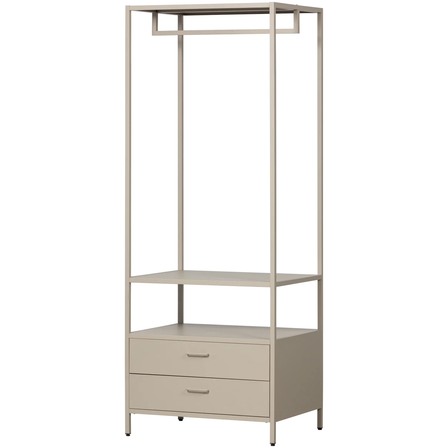 Kleiderschrank Kleiderständer Ferris B 70 cm Metall sandfarben 