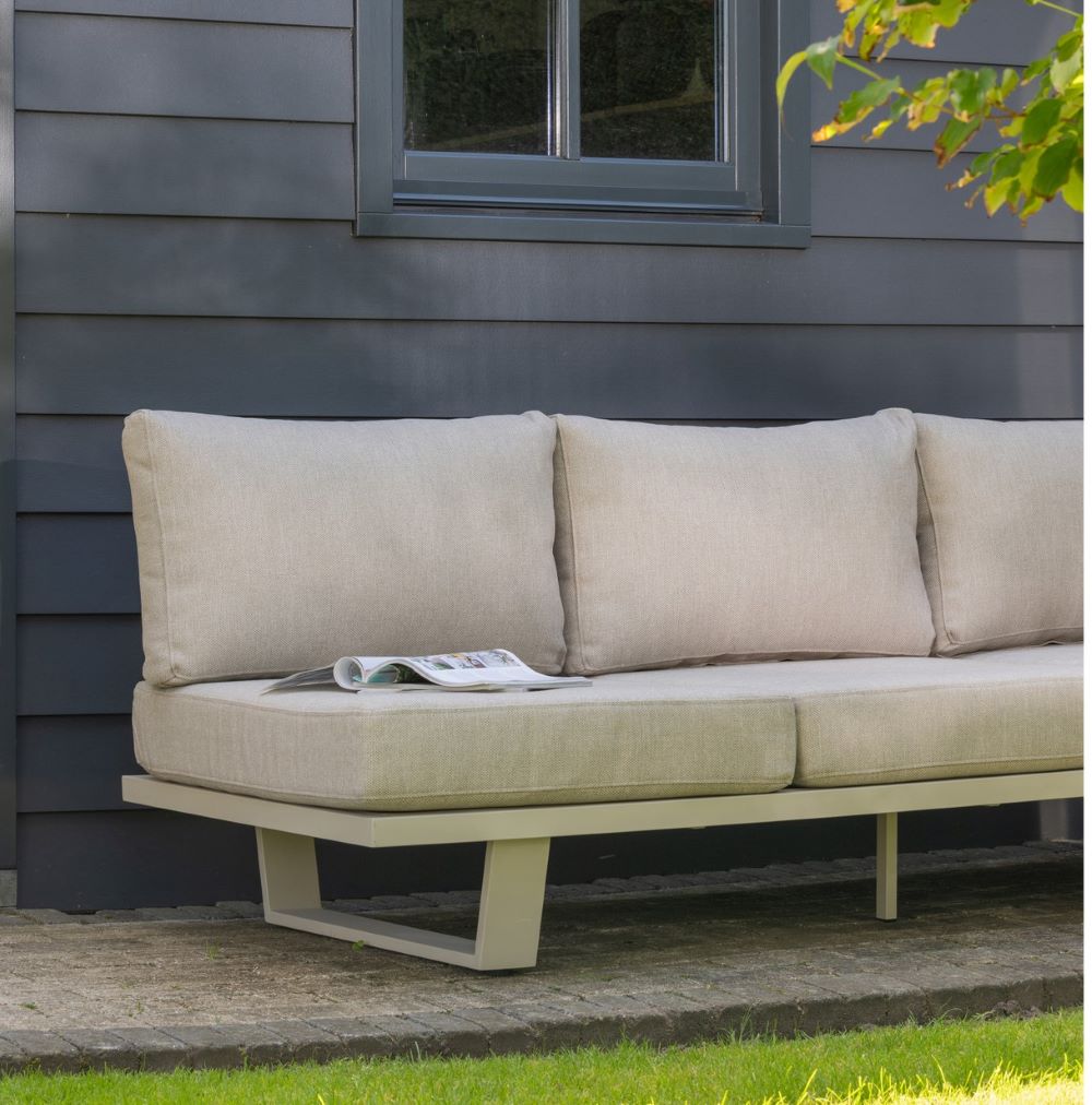 Gartenmöbel Lounge Sofa BEAR Alu sandfarben Outdoor