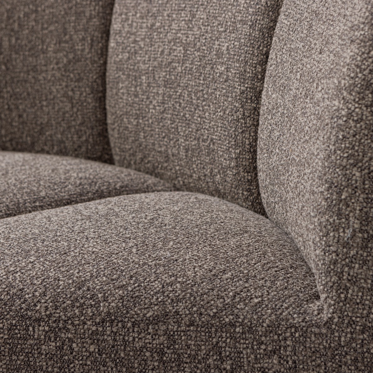 Esszimmerbank Eckbank MOJO Eck Element Bouclé braun melange