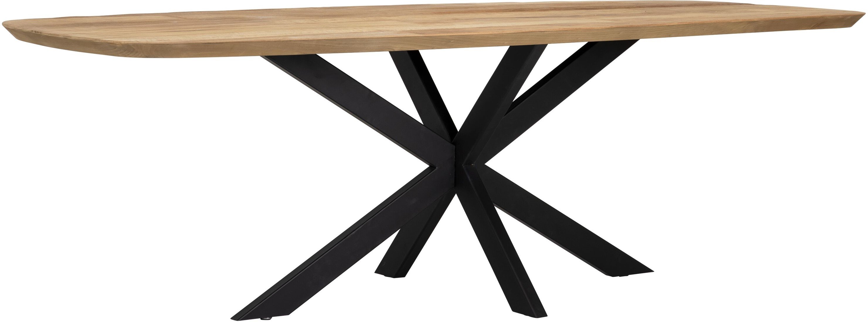 Esstisch Evo oval 240 x 110 cm recyceltes Teakholz