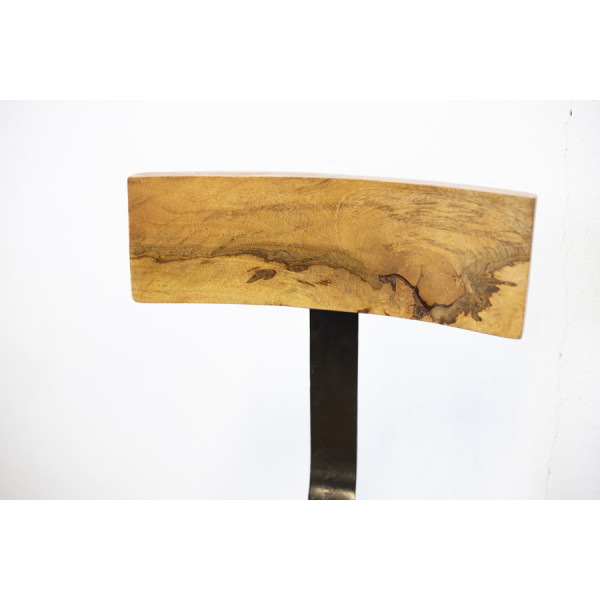 Industrie Barhocker STRONG H 75 cm Akazie Metall