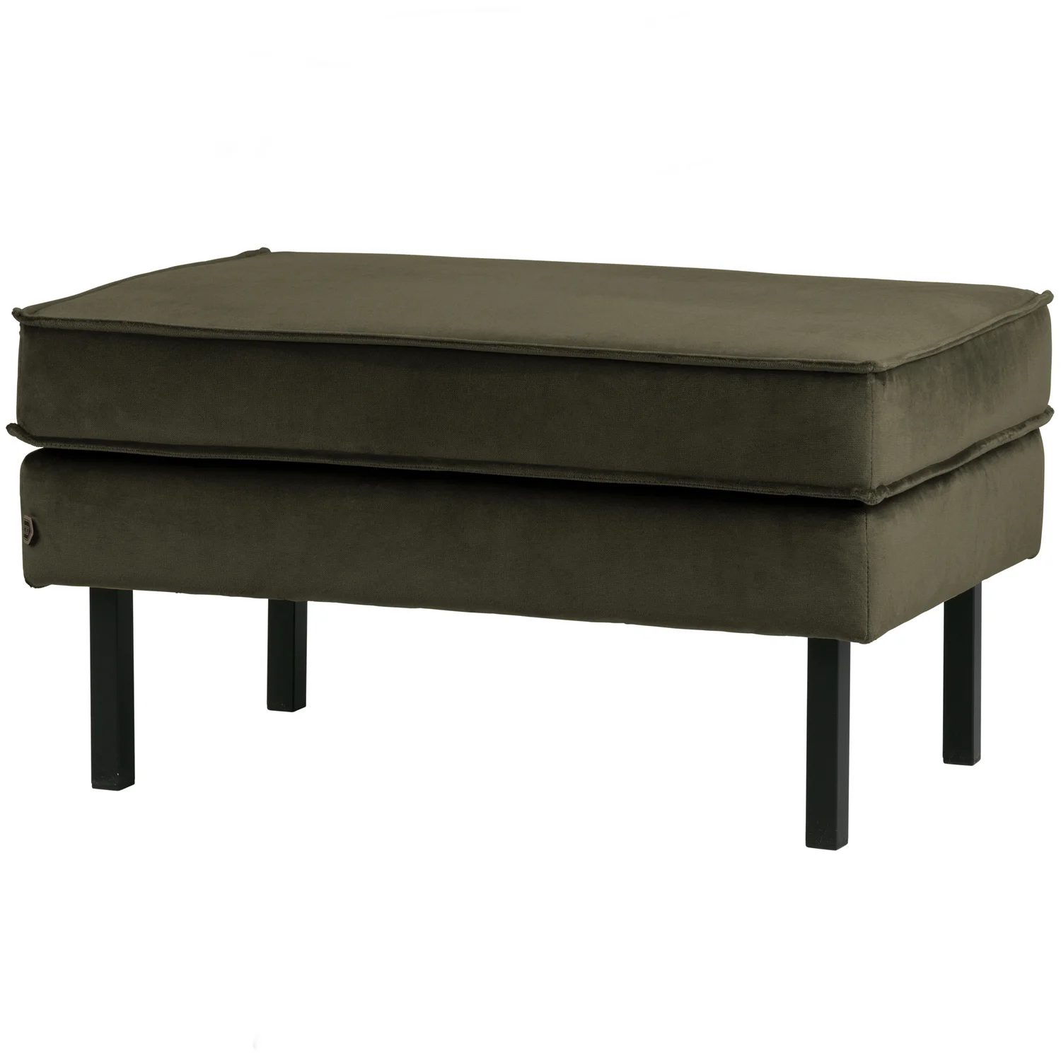 Hocker Fußhocker RODEO Samt Velvet dunkelgrün