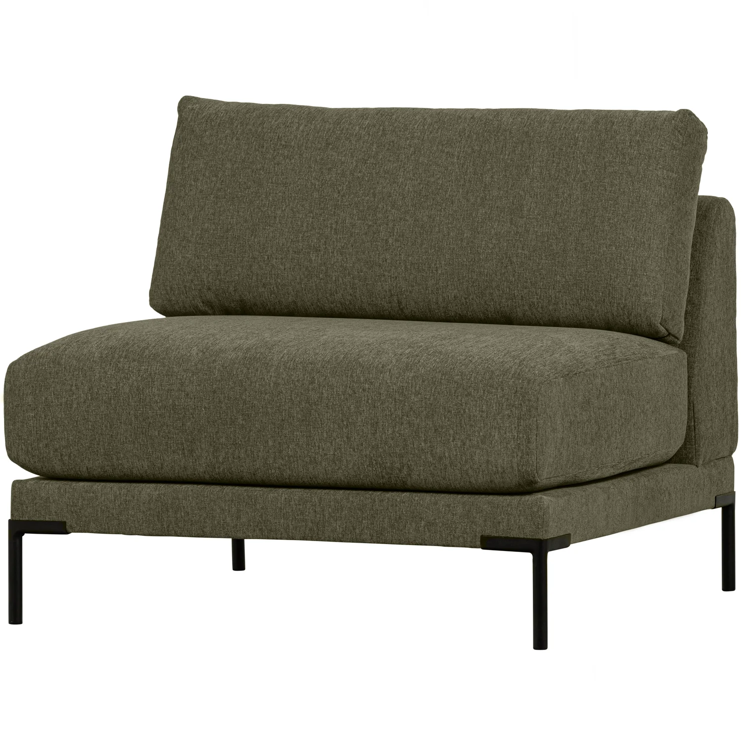 Loveseat Sessel Couple Element Webstoff Melange warmes grün