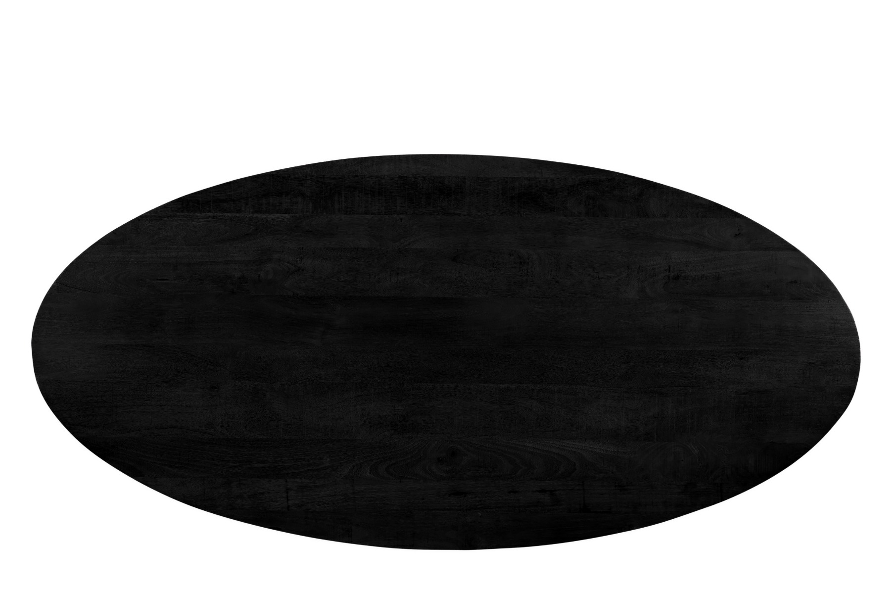 Esstisch Jesper oval 240 x 110 cm Mangoholz schwarz