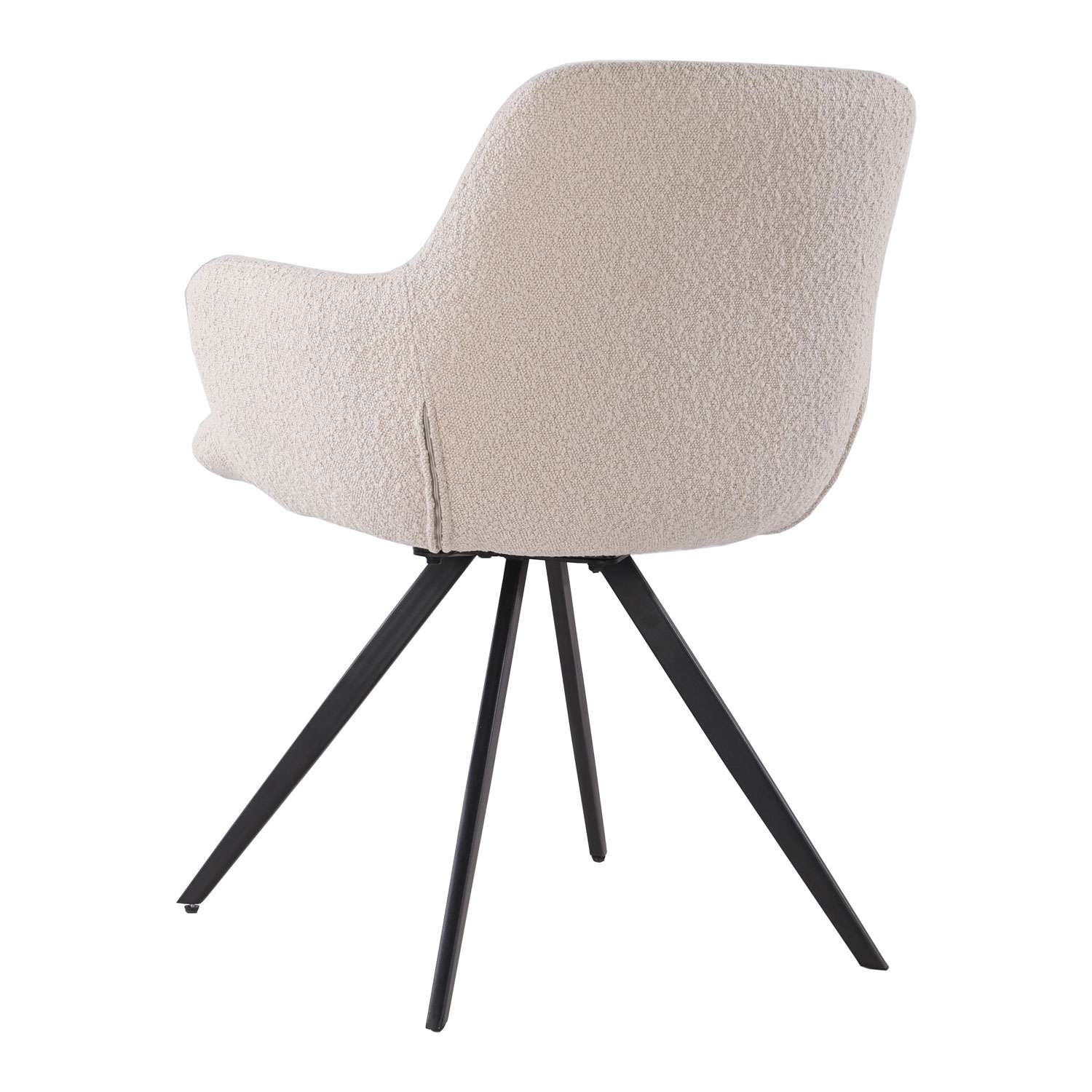 Esszimmerstuhl Doreen drehbar Boucle beige