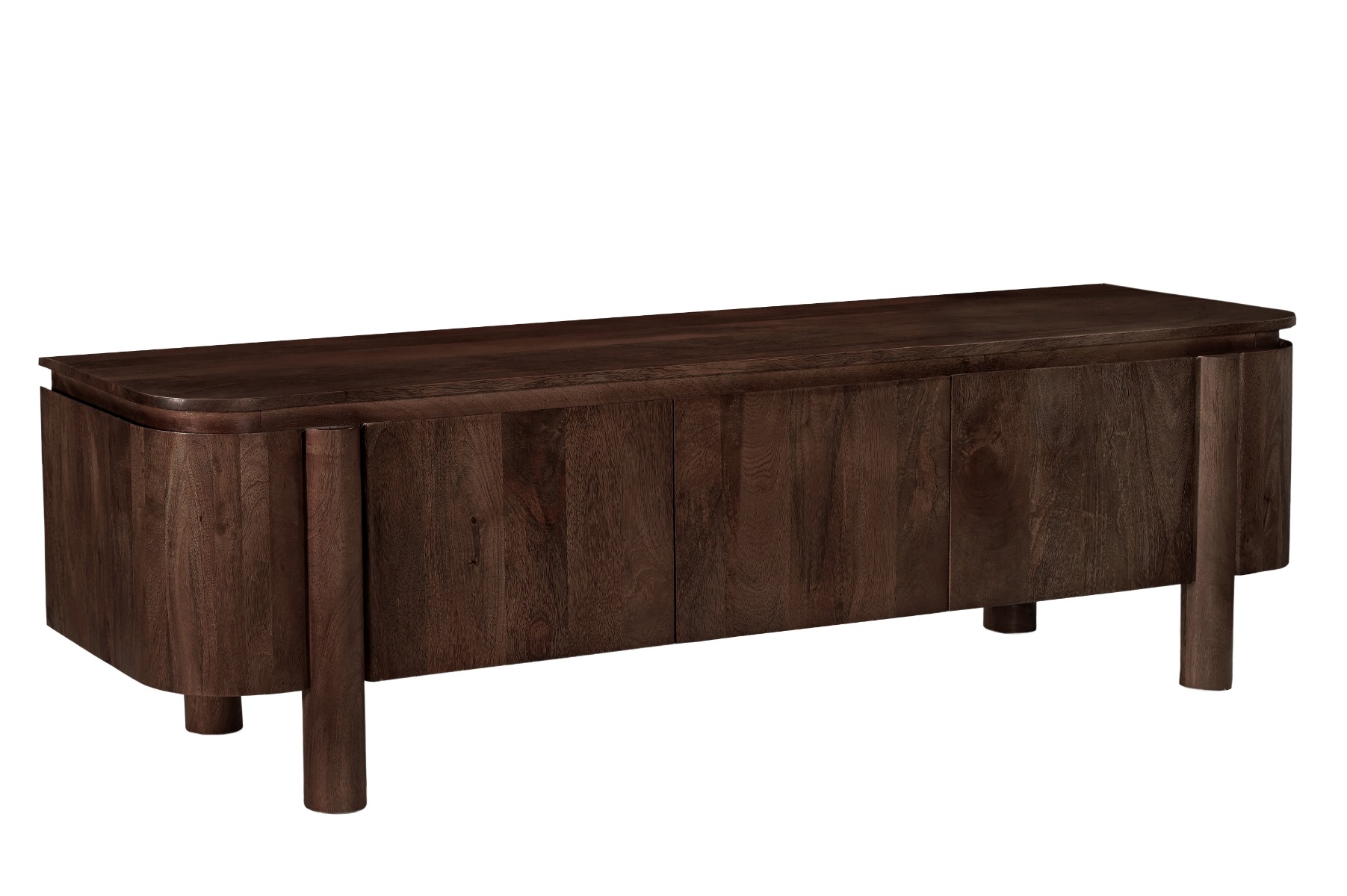 TV Möbel Lowboard Salano 170 cm Mangoholz braun Sideboard