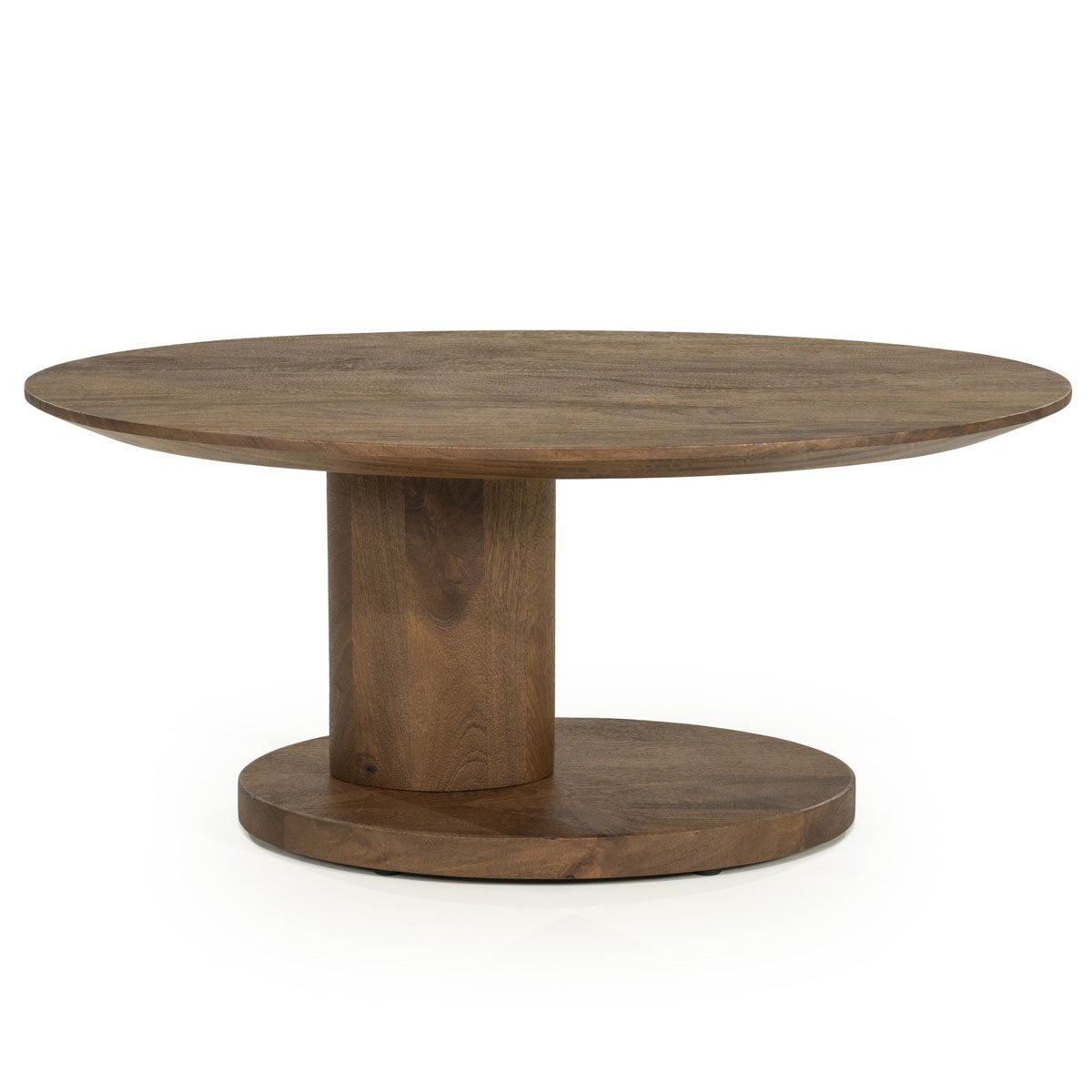 Couchtisch Novia oval 90 x 60 cm Mangoholz Sofatisch Beistelltisch
