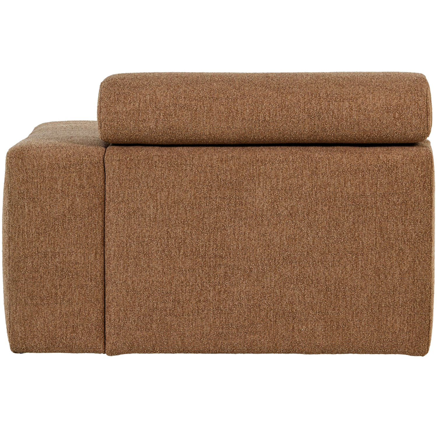 Sofaelement NOVI mit Armlehne rechts Element Bouclé karamell
