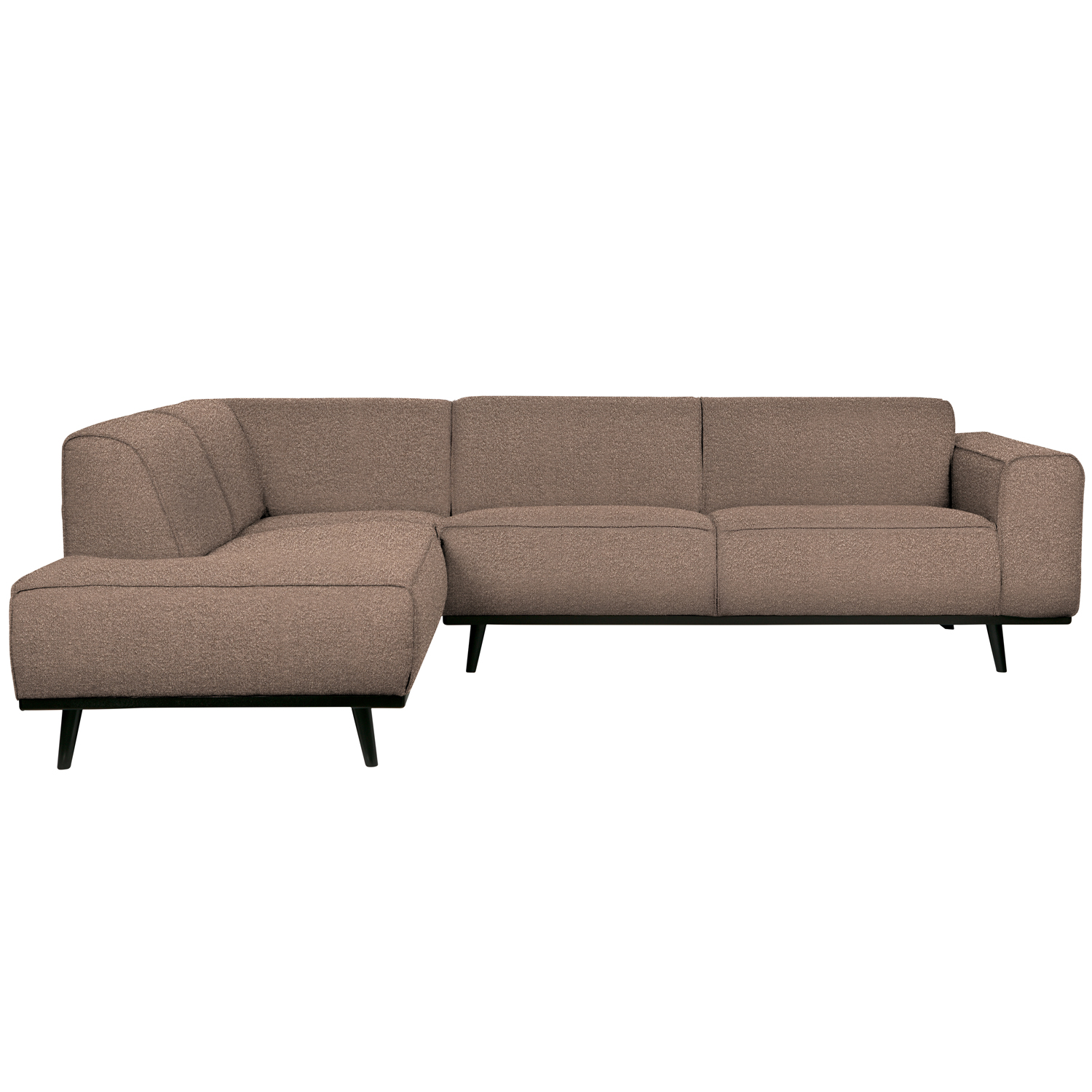 Ecksofa Statement Bouclé nougat Longchair links