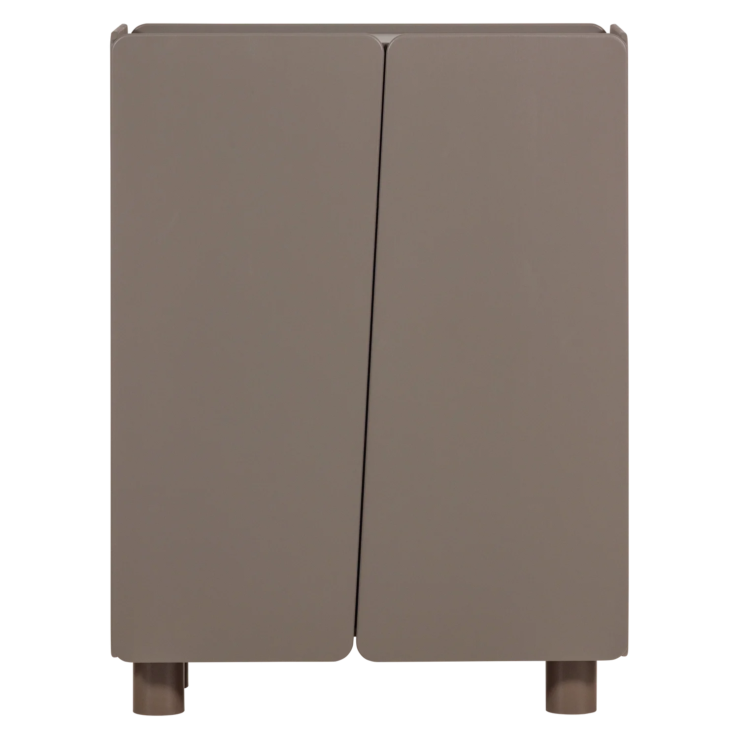 Schrank Aufbewahrungsschrank ROOT H 135 cm 2-türig Kiefer Massivholz truffle Braun