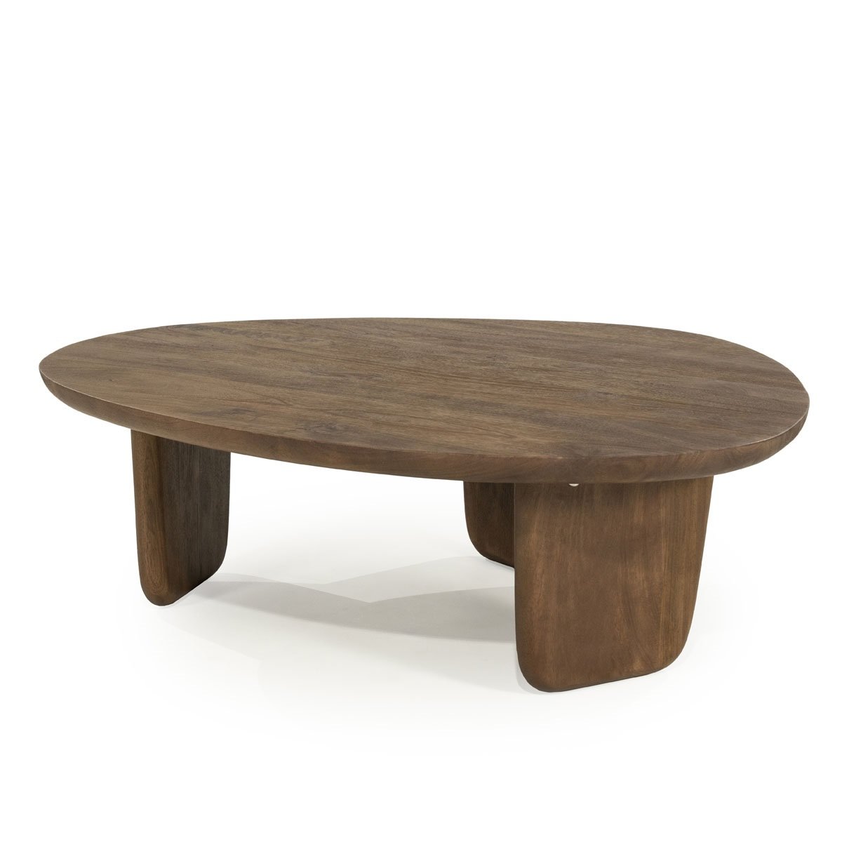 Couchtisch Maud groß 100 x 85 cm Mangoholz Sofatisch Beistelltisch
