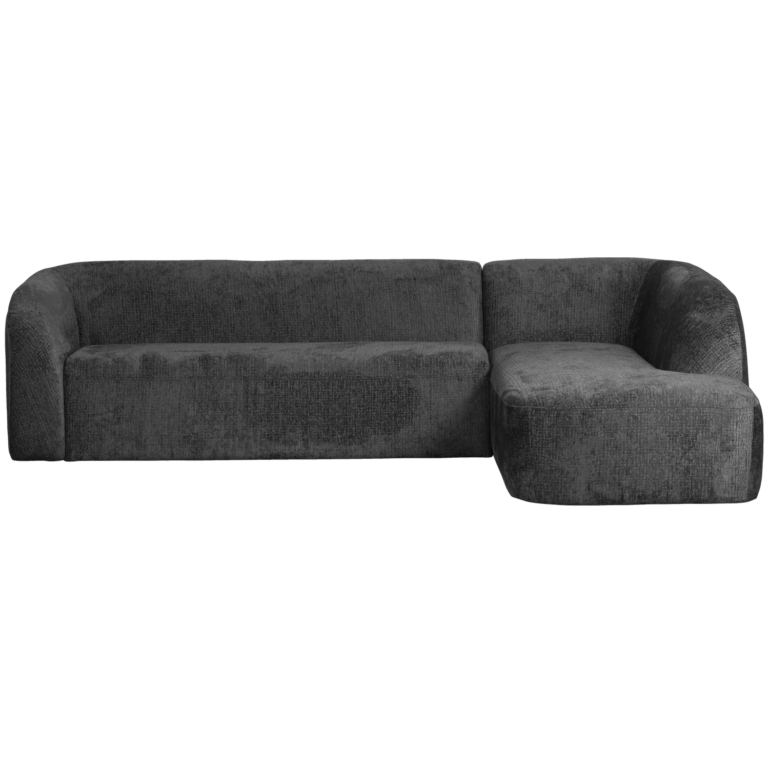 Eckgarnitur Sloping Struktur Velvet mountain Ecksofa Longchair rechts