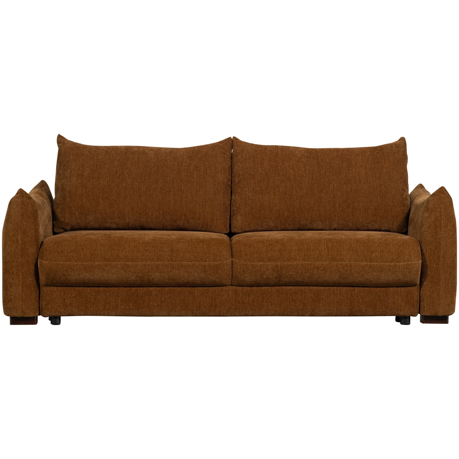 3 Sitzer Schlafsofa JONNE Chenille braun Couch Garnitur Loungesofa Couchgarnitur Sofa