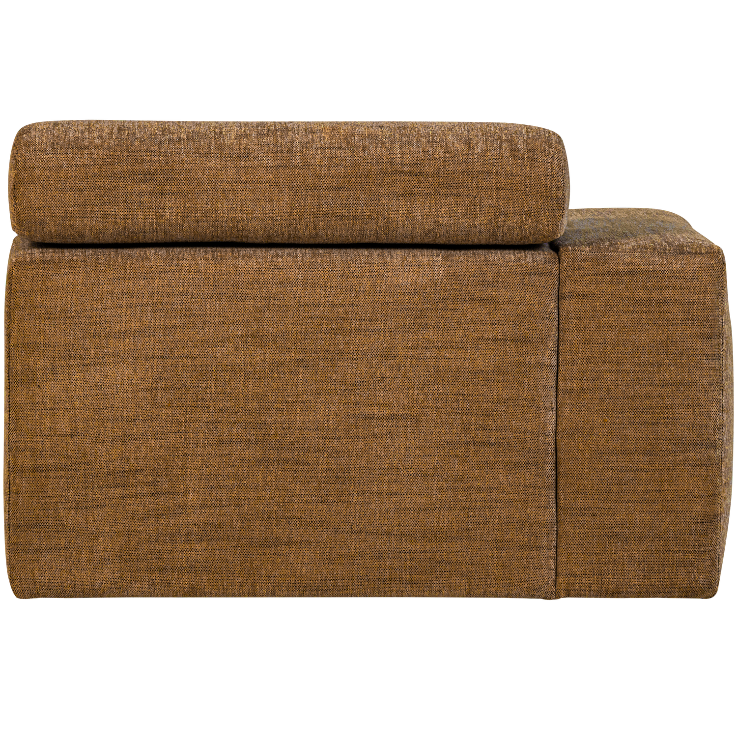 Sofaelement NOVI mit Armlehne links Element Webstoff karamell melange