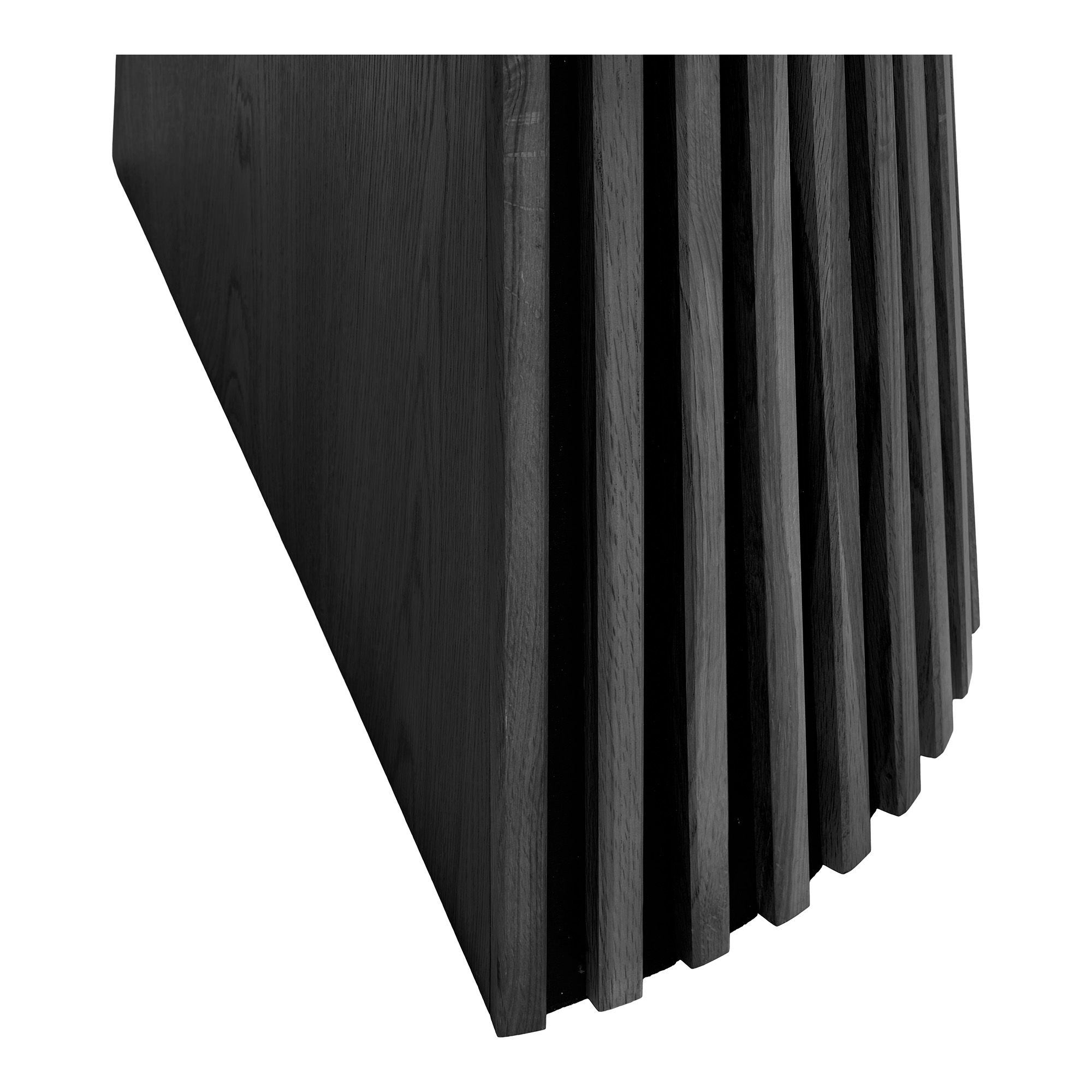 Esstisch OSKAR rund Ø 120 erweiterbar auf bis L 240 cm Eiche Furnier schwarz