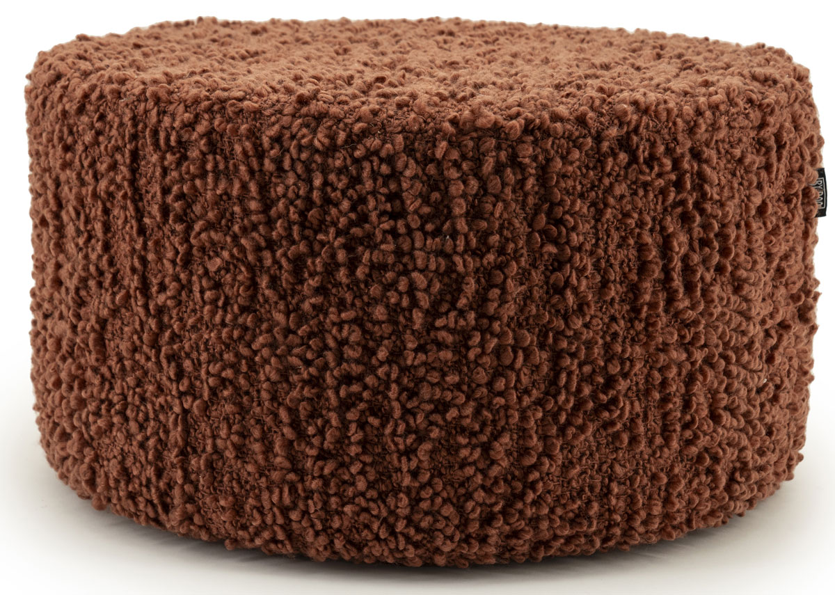 Pouf Vista Ø 60 cm Hocker Sitzhocker terracotta