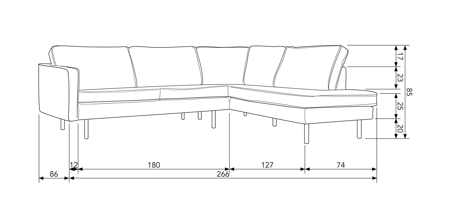 Eckgarnitur Rodeo Samt pistazie Couch Sofa Ecksofa Longchair rechts