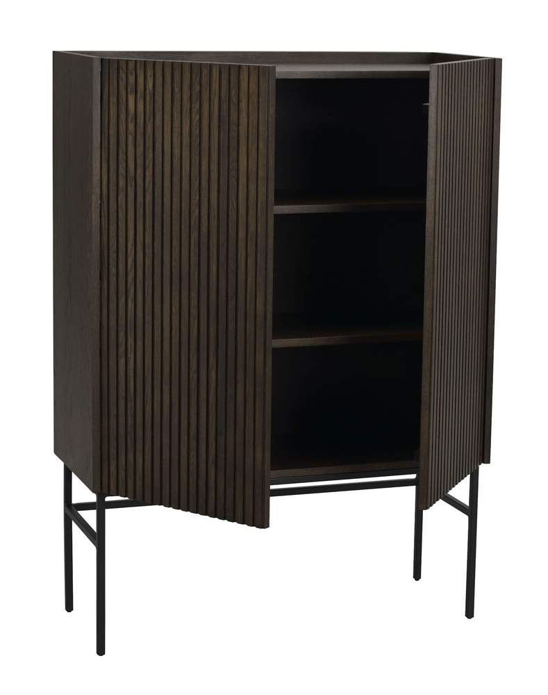 Highboard Schrank Küchenschrank Eiche braun