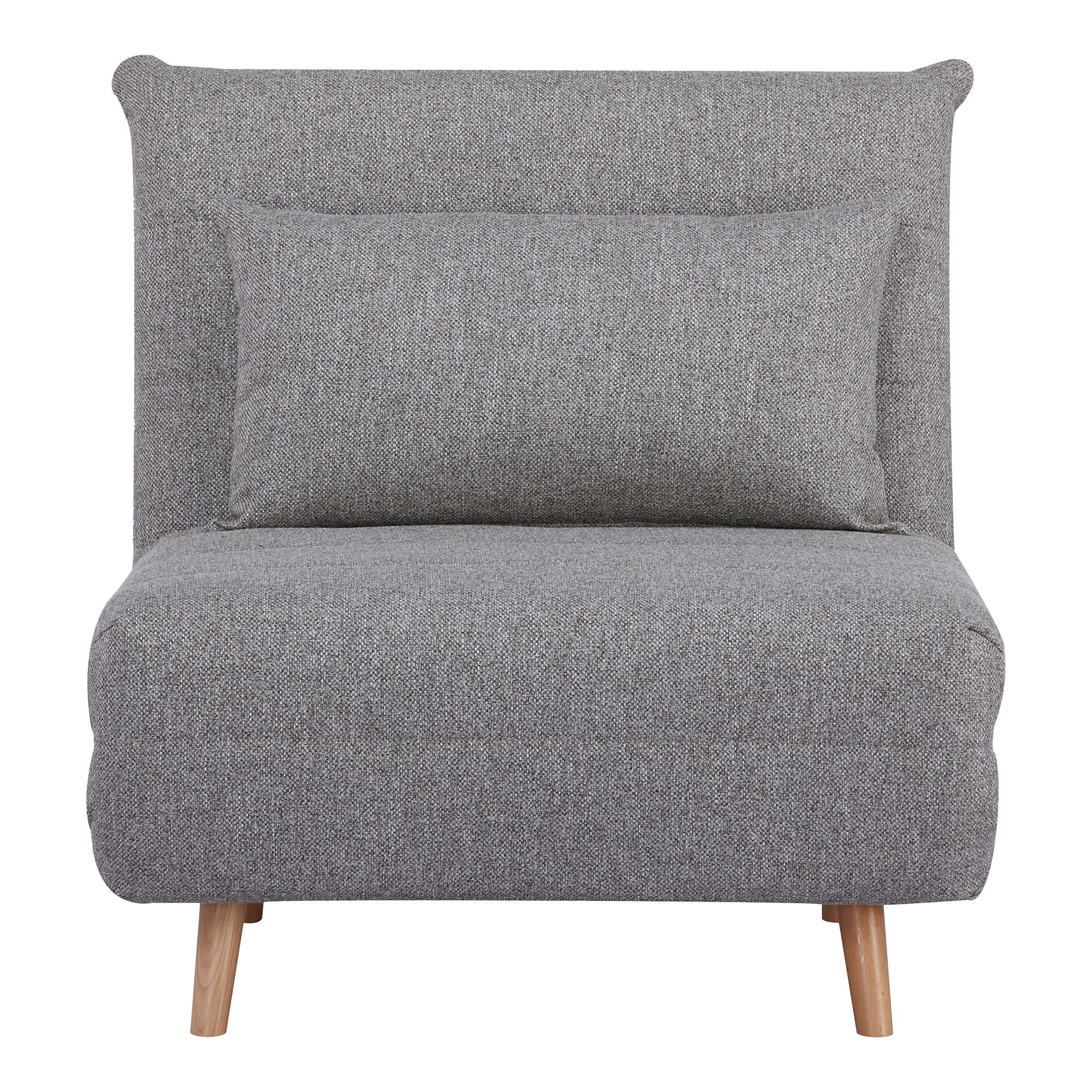 Sofabett Vancouver Stoff grau Relaxsessel Loungesessel Sessel