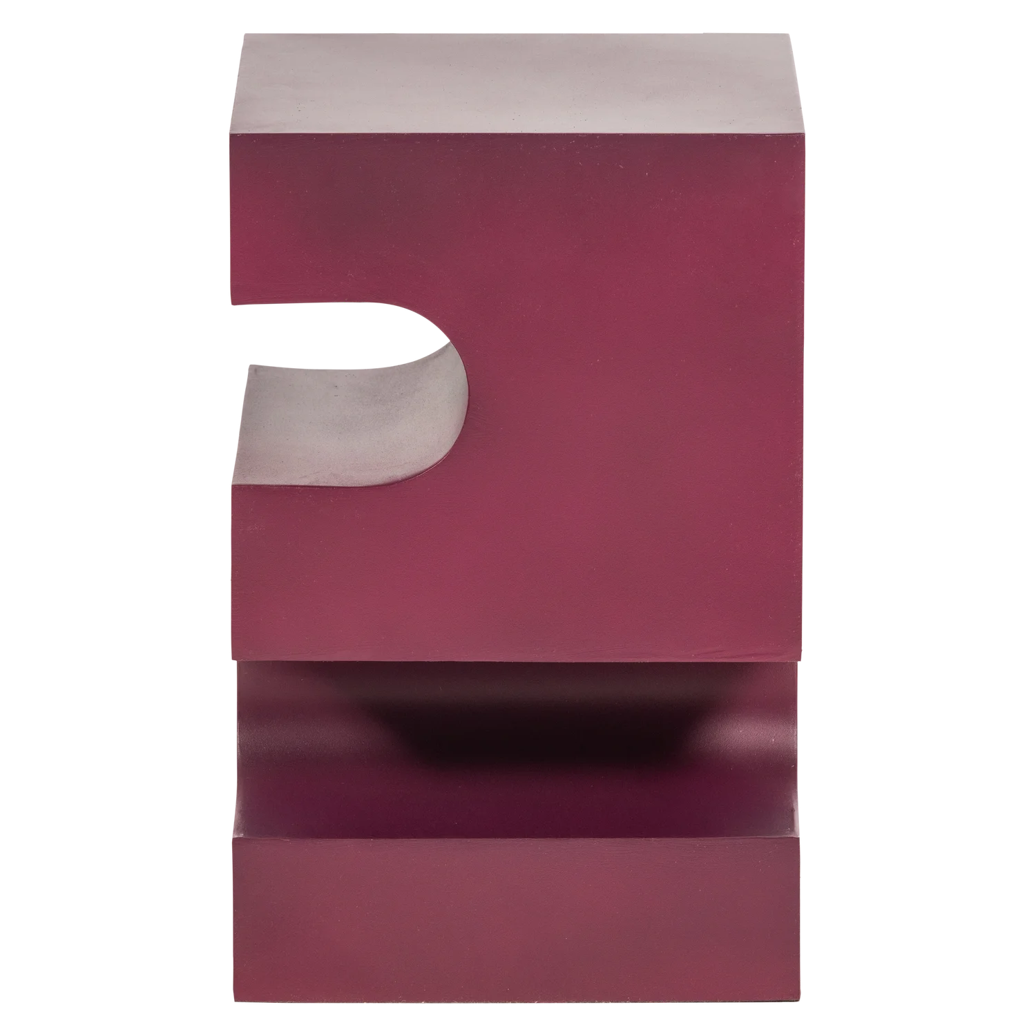 Beistelltisch JESSA 30 x 30 cm Metall lila braun 