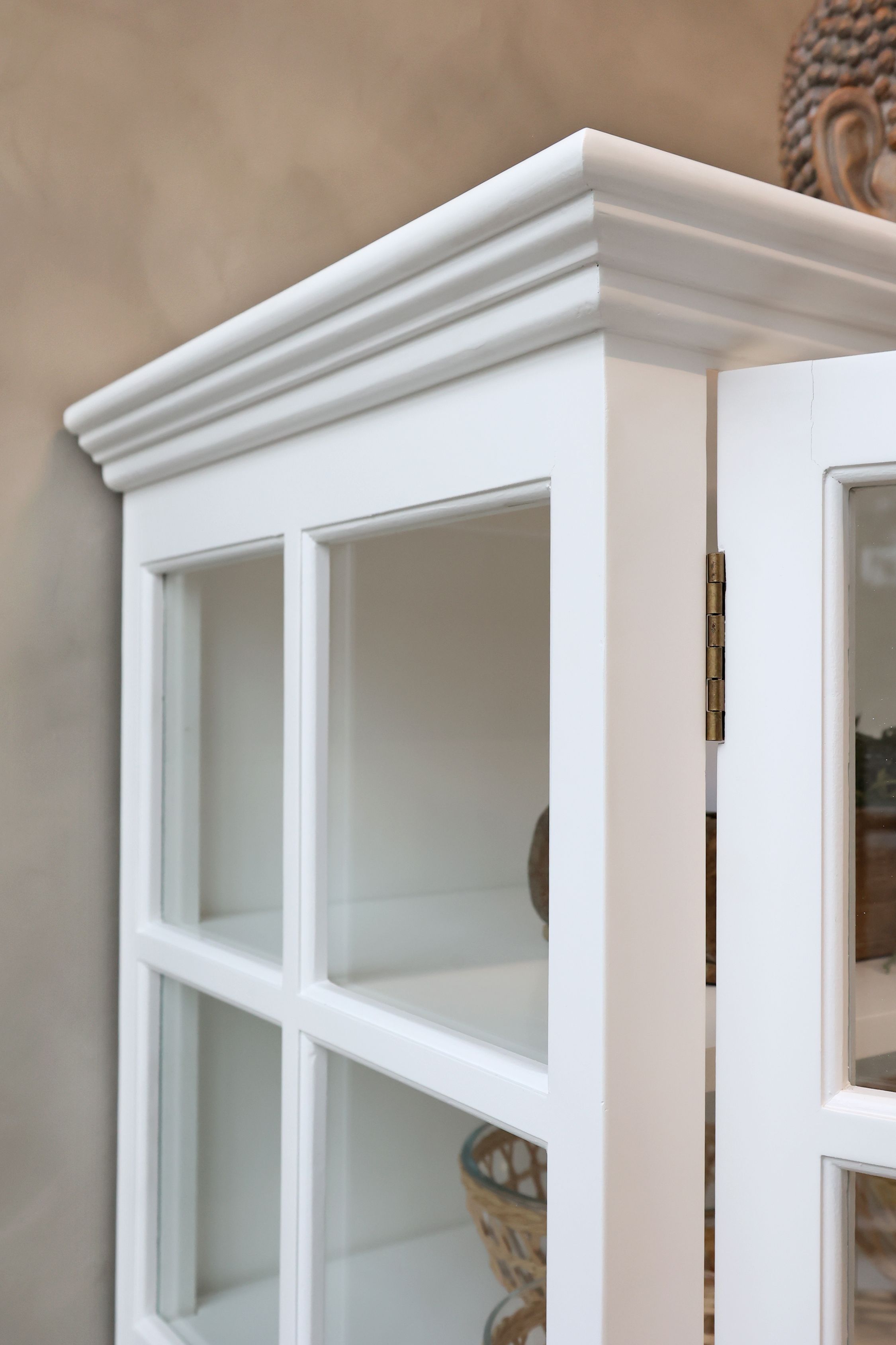 Vitrine Marseille Glasvitrine weiss