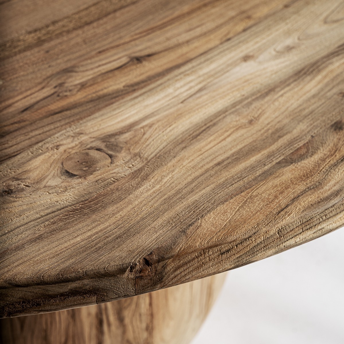 Esstisch ERLOY rund Ø 150 cm recyceltes Teakholz