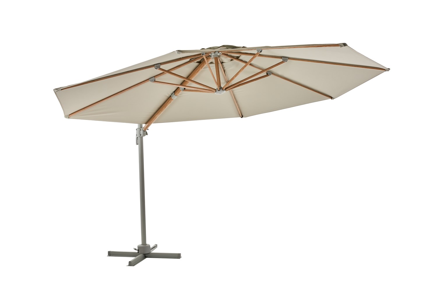 Sonnenschirm 350 cm Ampelschirm Khaki