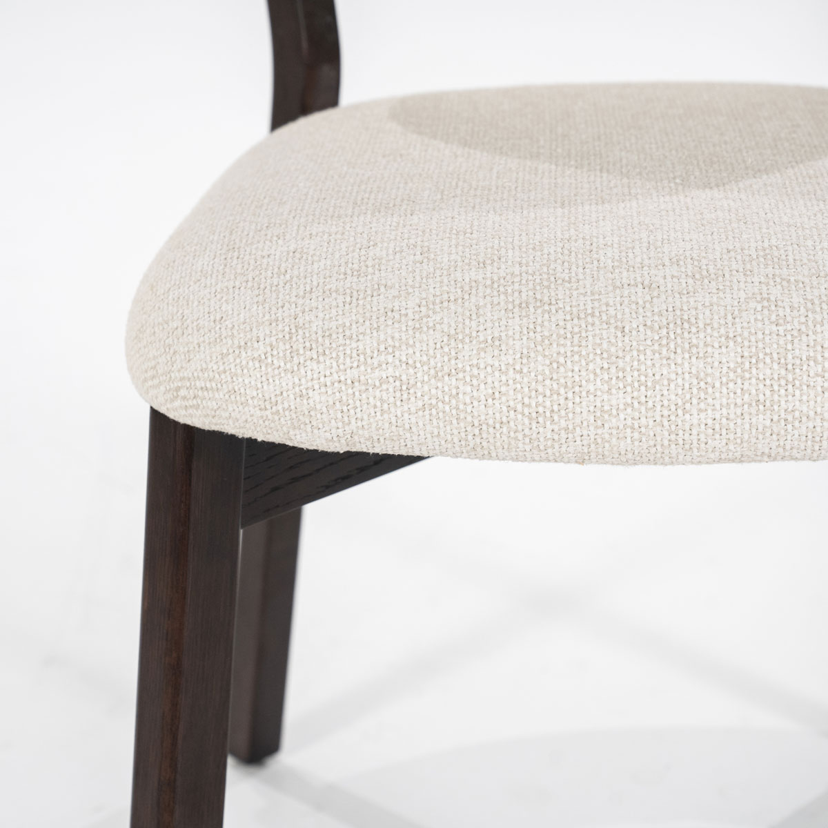Esszimmer Stuhl Mikky Eiche Holz Stoff beige