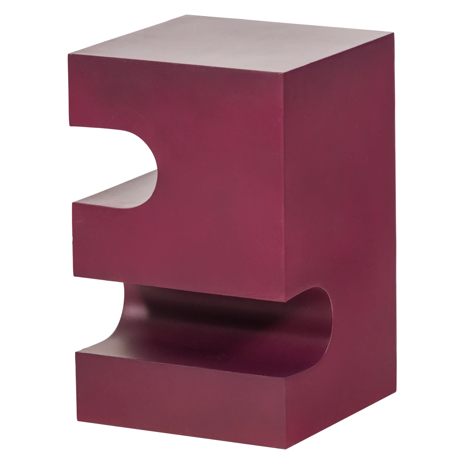 Beistelltisch JESSA 30 x 30 cm Metall lila braun 