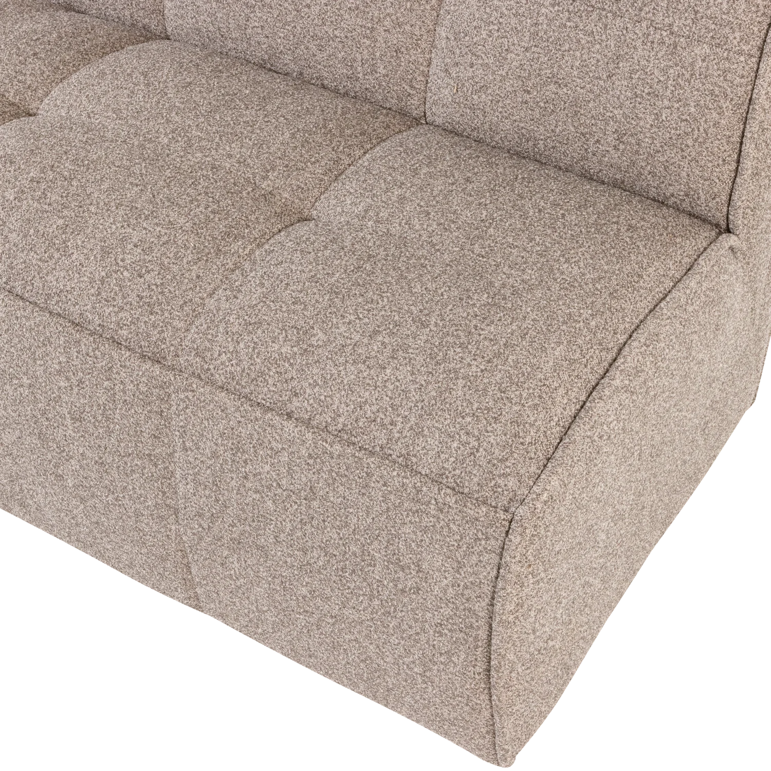  Esstischbank CLUSTER 164 cm Bouclé khaki Küchenbank gepolstert 