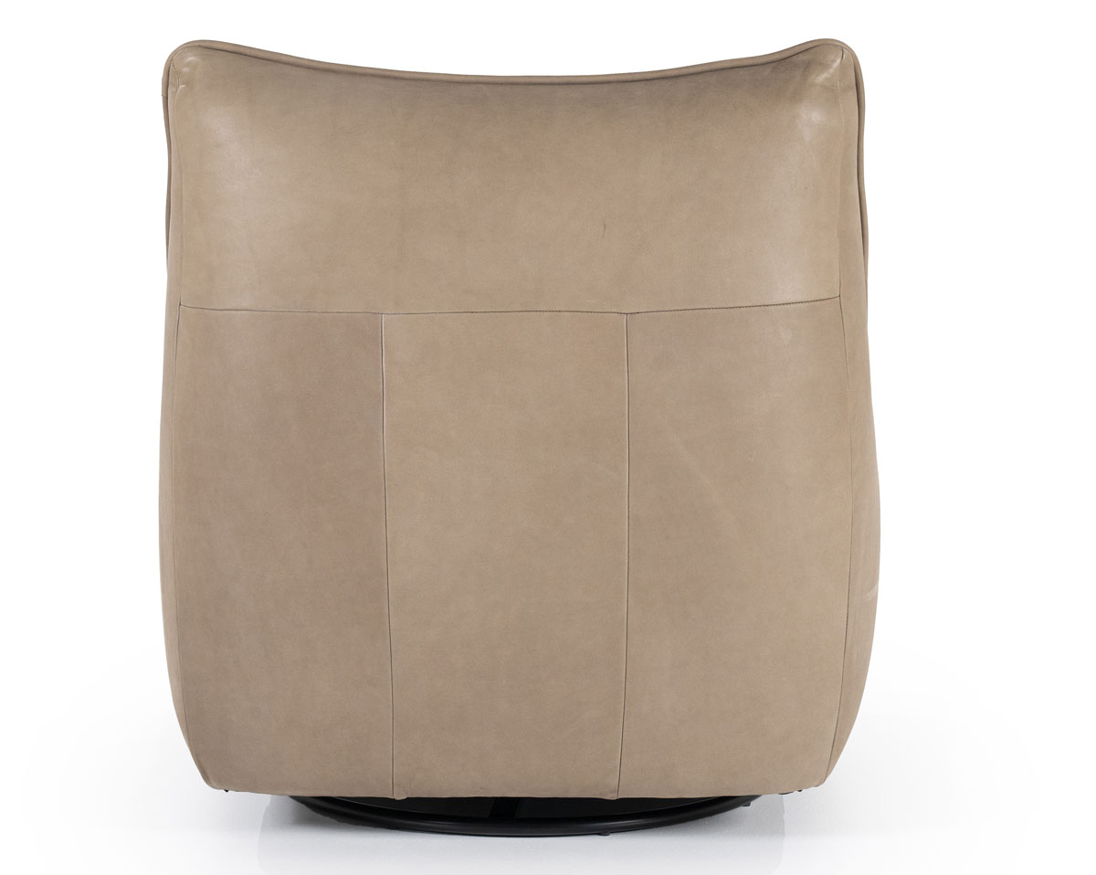 Sessel Relaxsessel COSTAR  Leder taupe Drehsessel