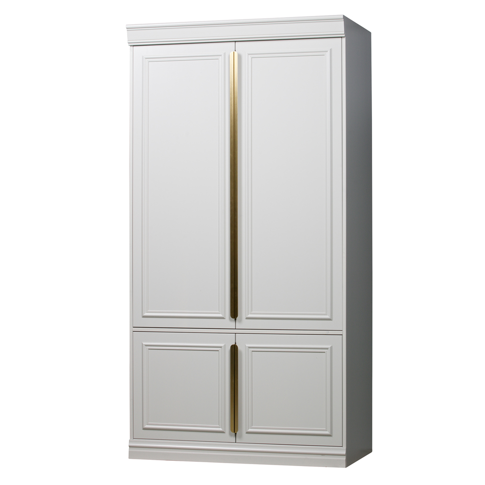Kleiderschrank Organize Kiefer hellgrau