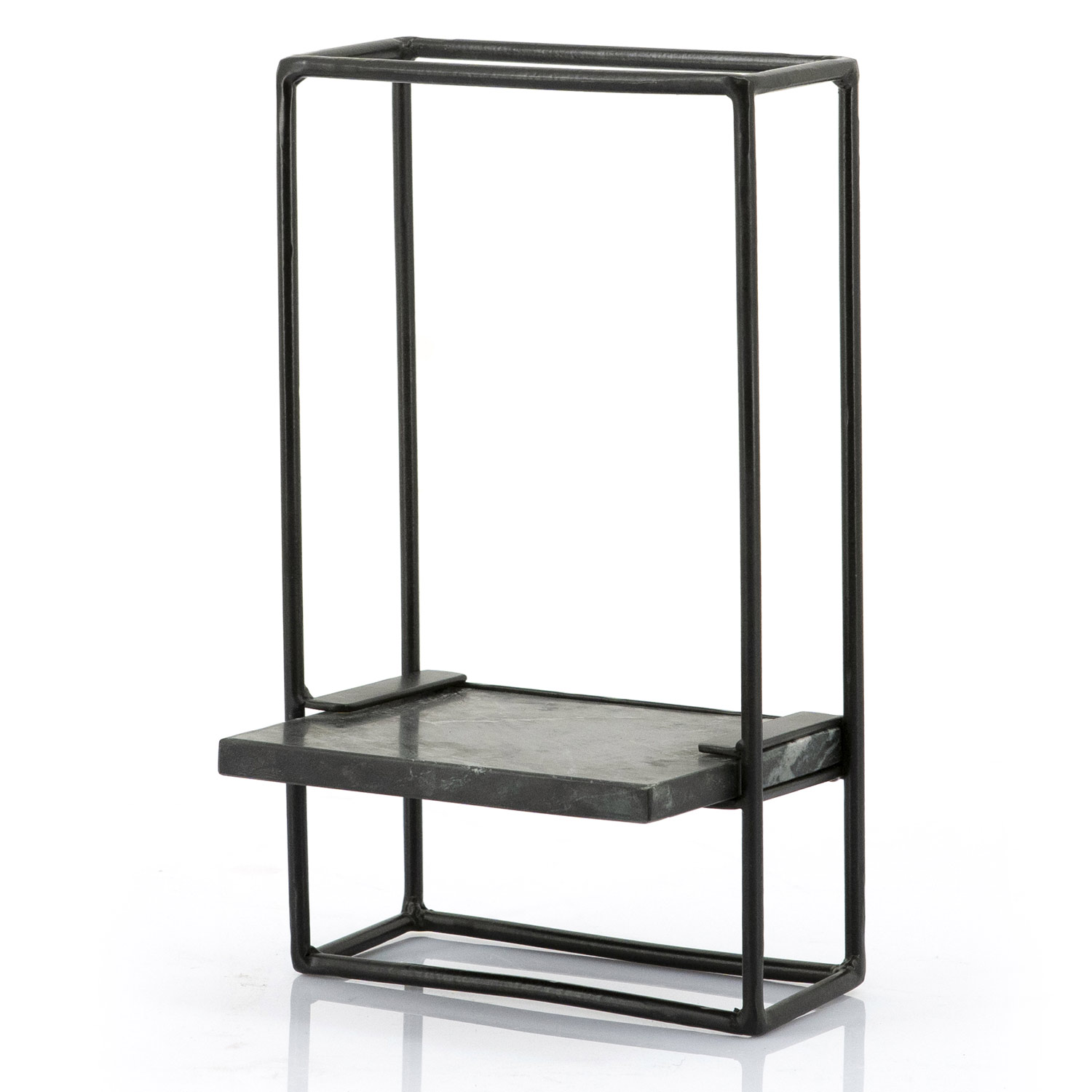 Wandregal Shelly B 20 cm Metall schwarz