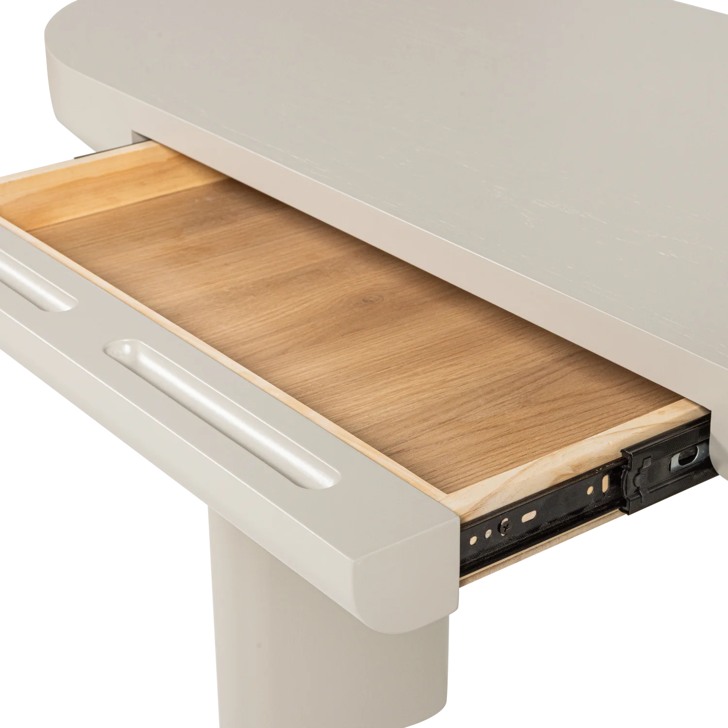 Schreibtisch MAEL 120 x 50 cm Furnier staubgrau