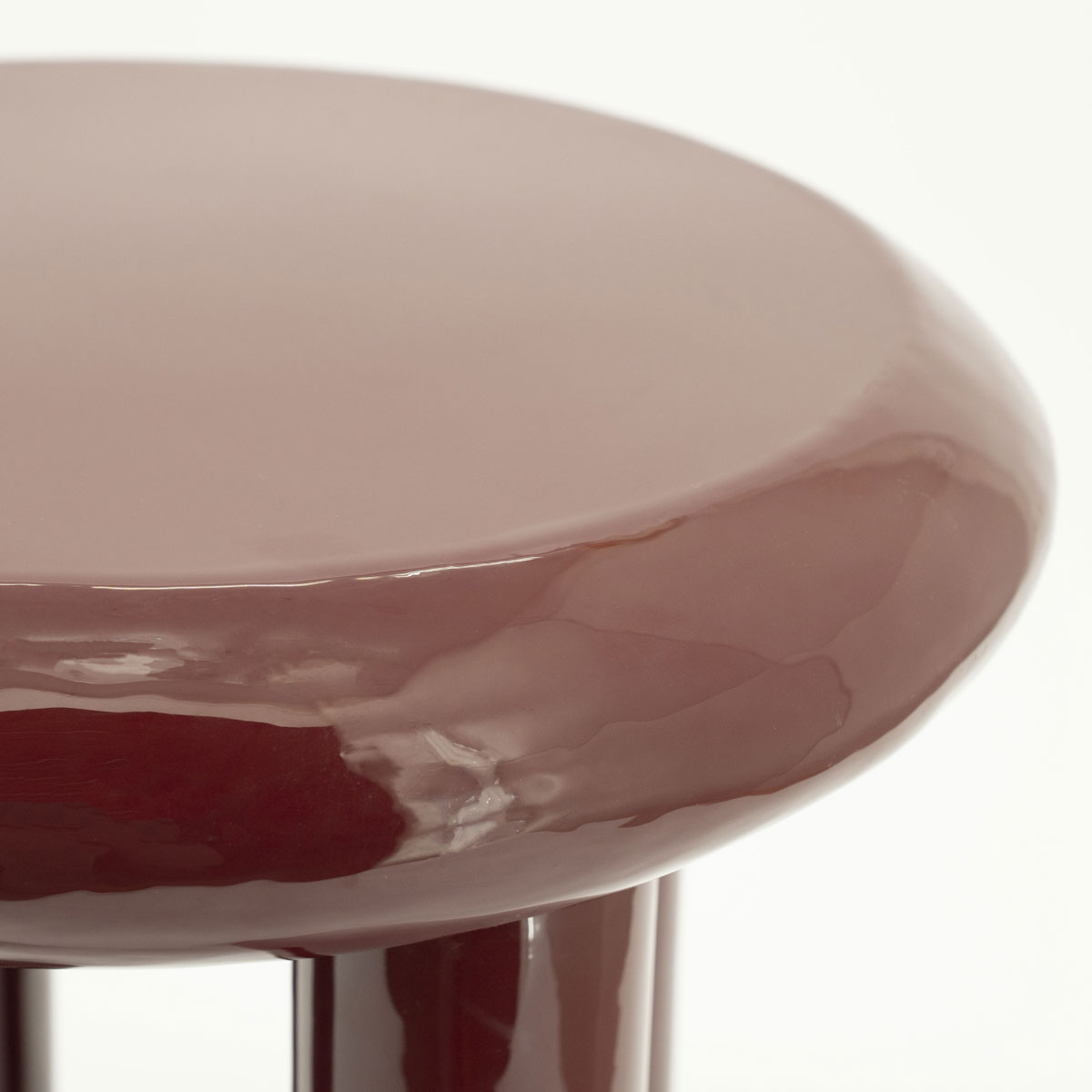 Beistelltisch Balloon Ø 43 cm Metall burgundy