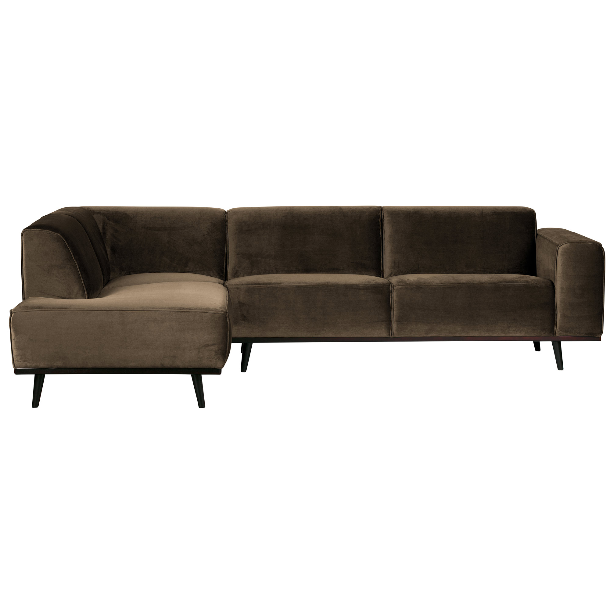 Ecksofa Statement Samt taupe Longchair Links