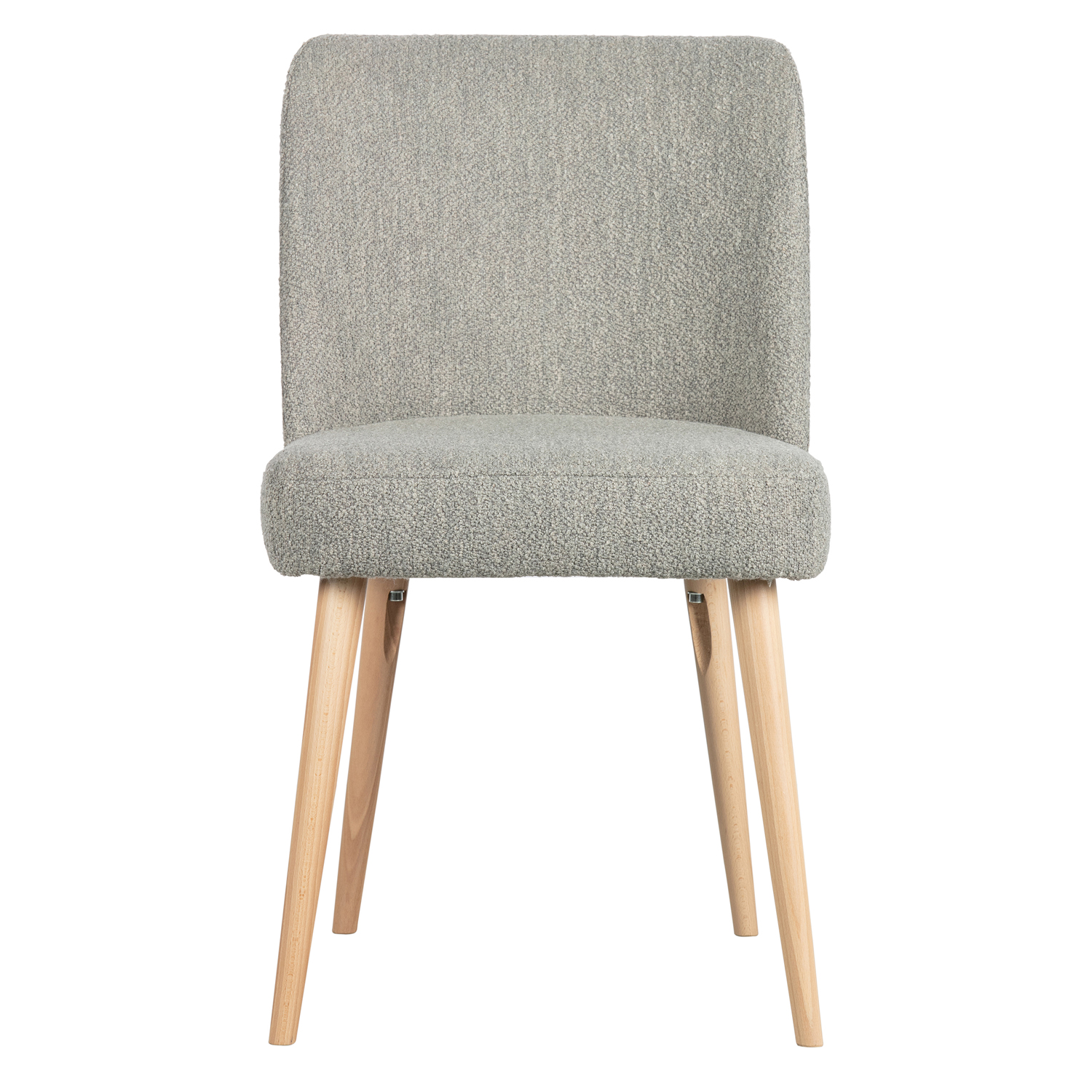 vtwonen 2er Set Esszimmerstuhl Force Bouclé grau
