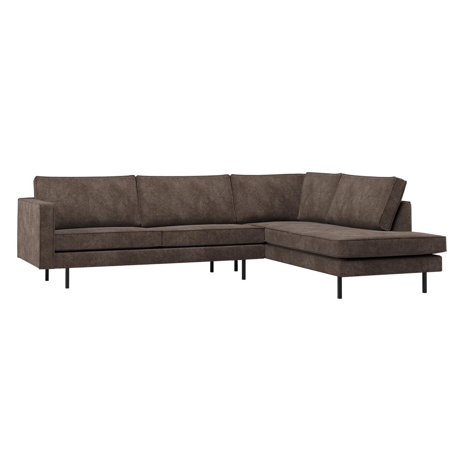 Ecksofa Rodeo Ripstoff braun Longchair rechts Kopie