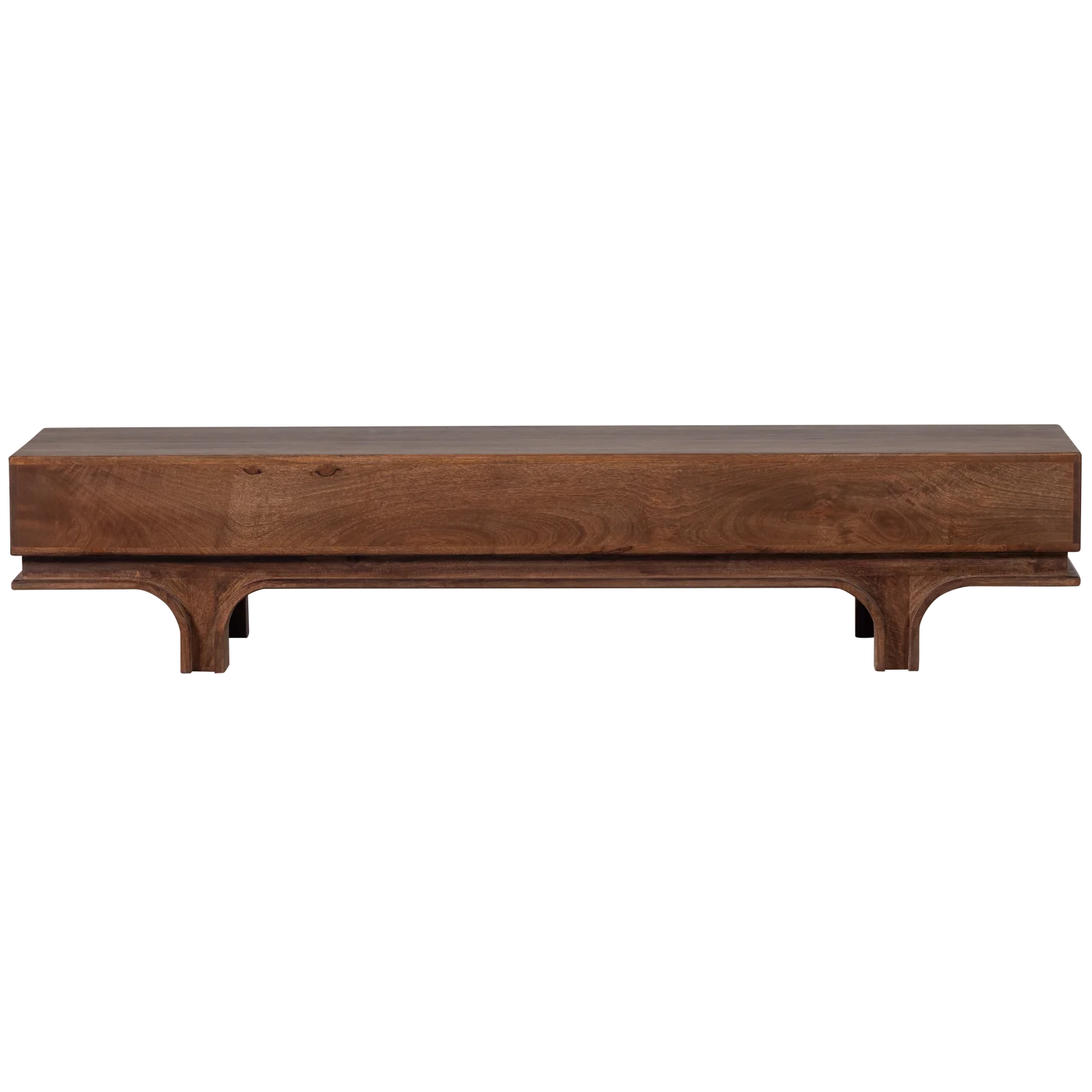 TV Möbel Lowboard STAES 180 cm Mango Massivholz wallnussbraun