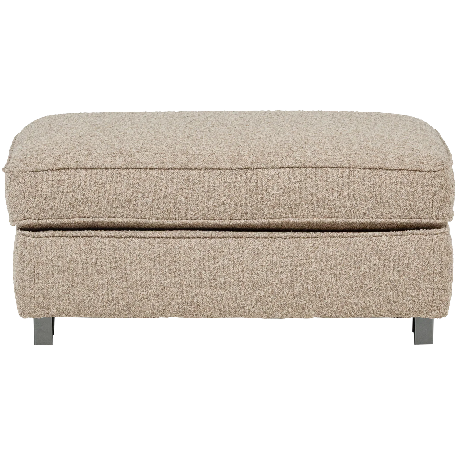 Pouf LAZY 95 x 83 cm Hocker Sitzhocker Bouclé natur