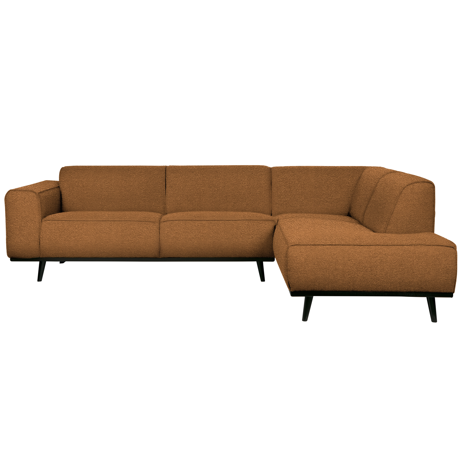 Ecksofa Statement Bouclé butter Longchair rechts