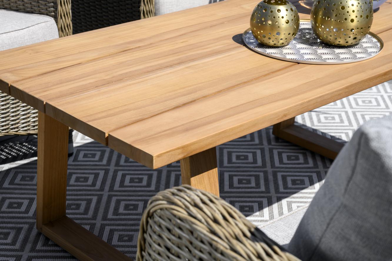 Exclusiver Teak Gartentisch 230 x 100 cm LAURION