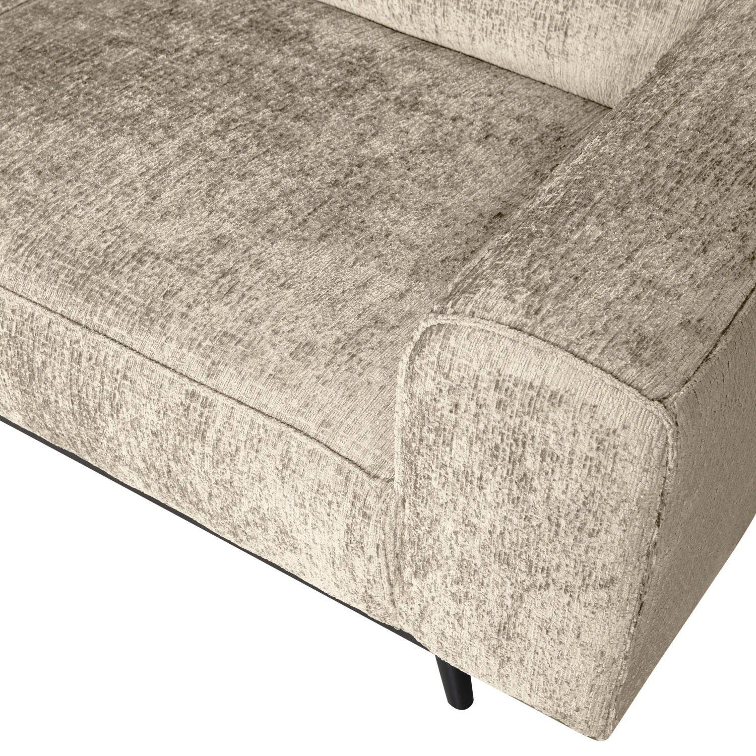 Ecksofa Statement Struktur Velvet wheatfield Chaiselongue links