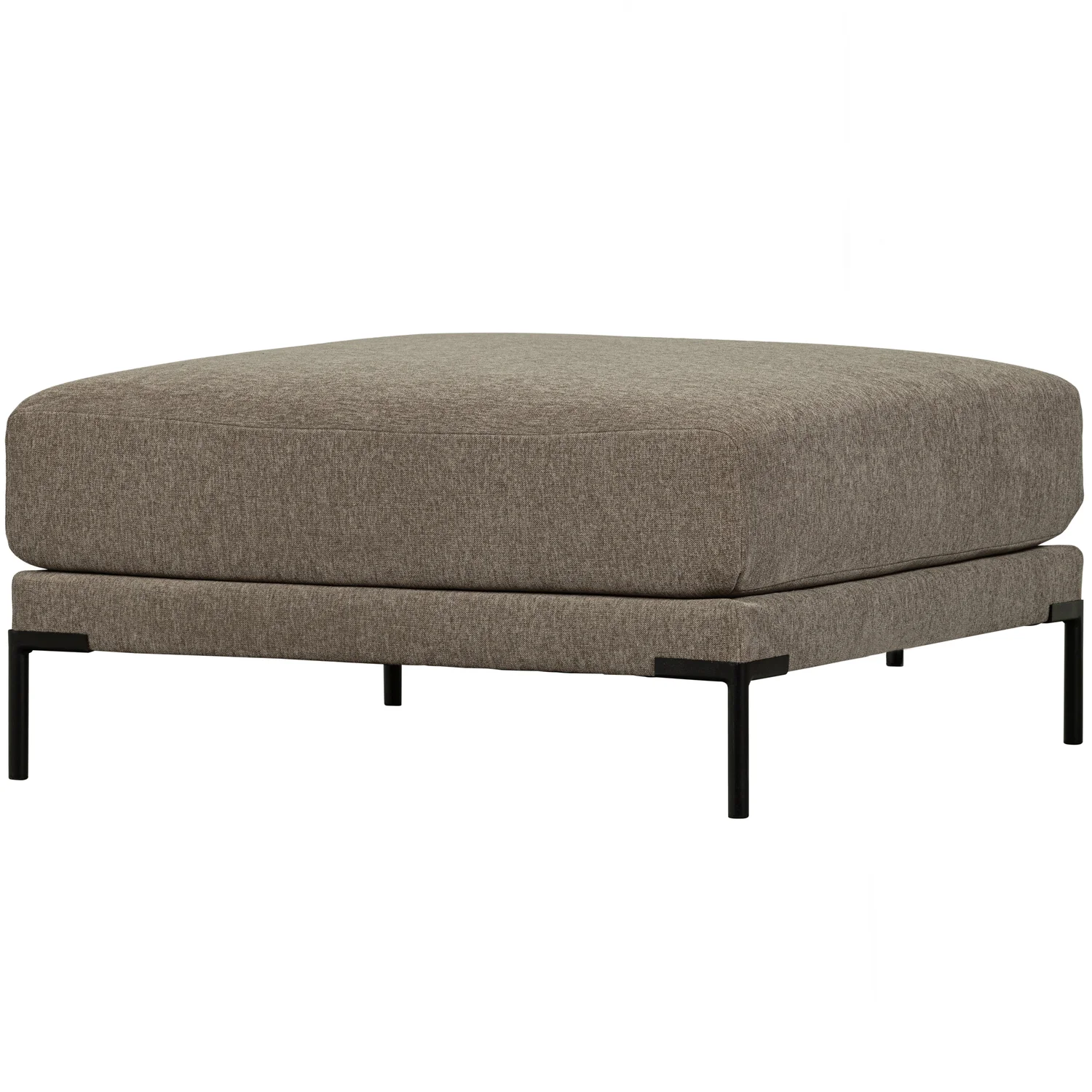 Hocker Couple 100 x 100 cm Webstoff taupe
