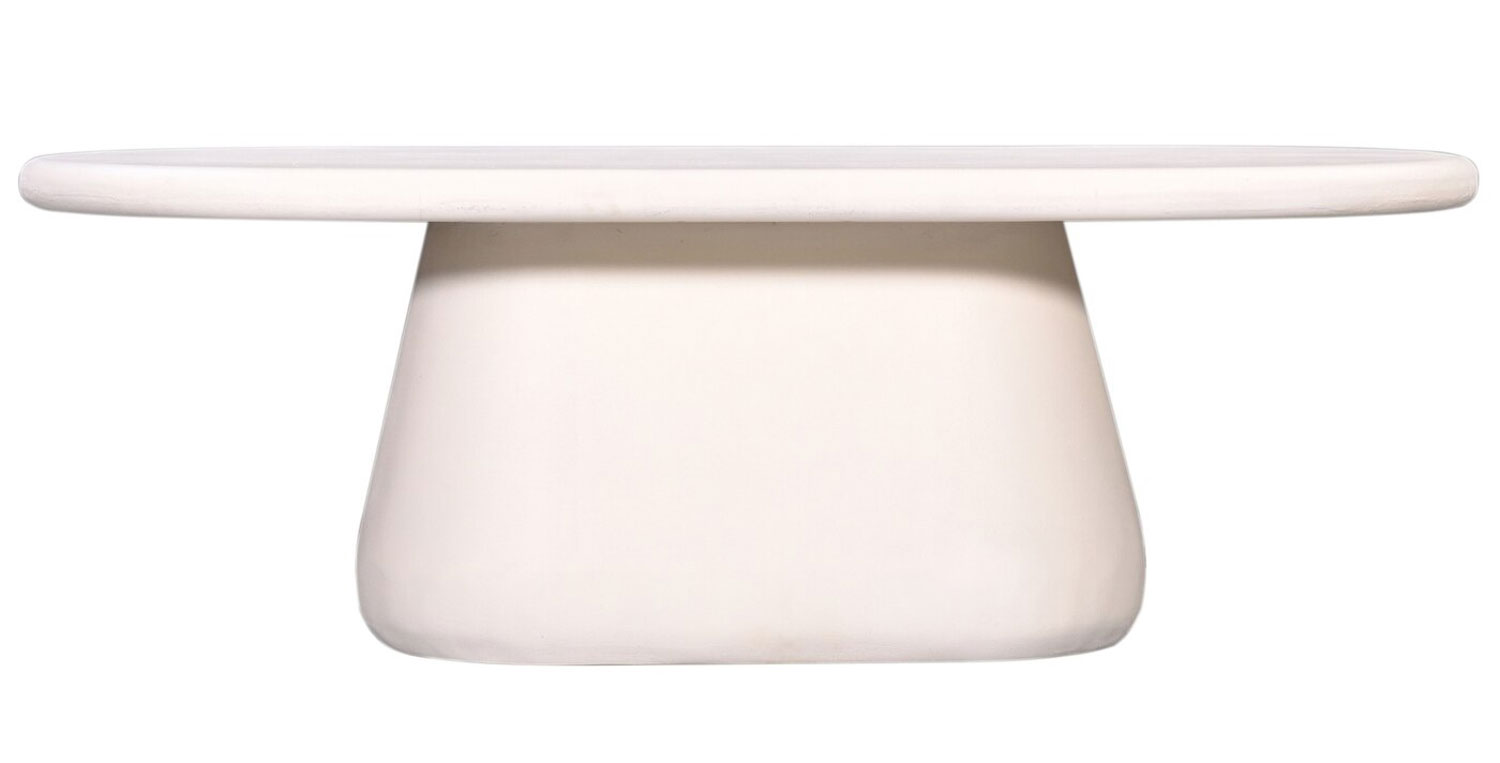 Couchtisch GRACIA oval 120 x 65 cm beige