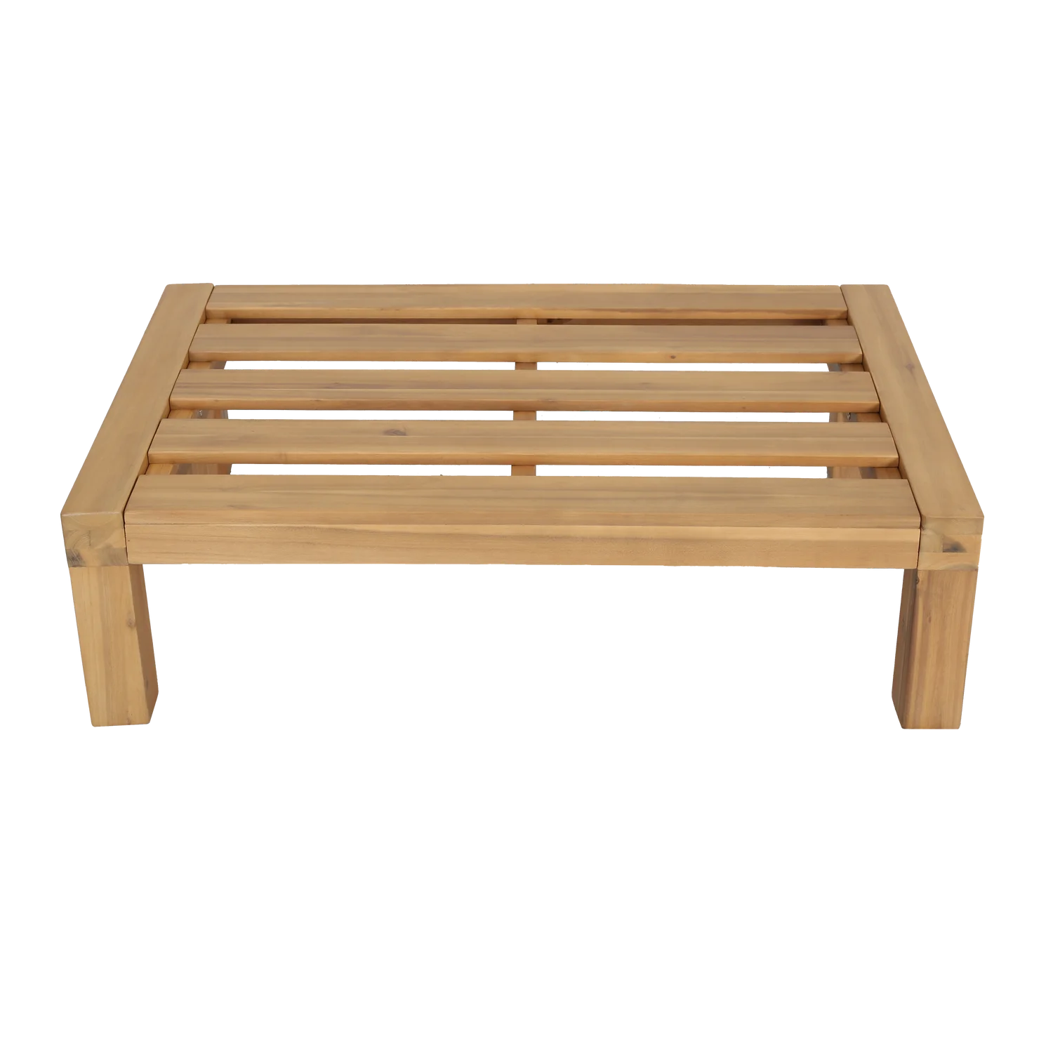 Outdoor Fußhocker RELAX Gartenhocker Akazie Massivholz natur